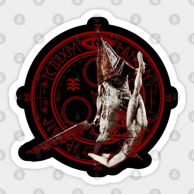 pyramid head Sticker by oryan80